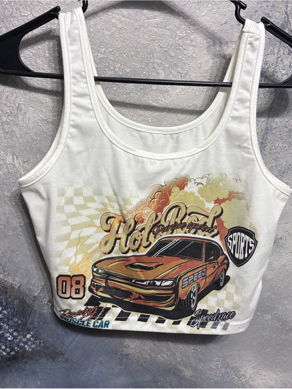 HOT ROD CROPPED TANK TOP 🚘